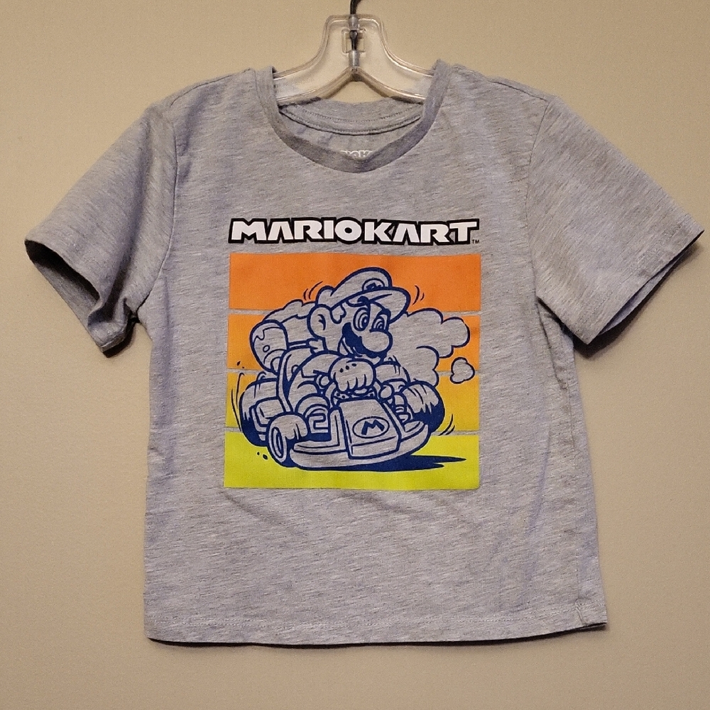 Mario Kart grey tee shirt